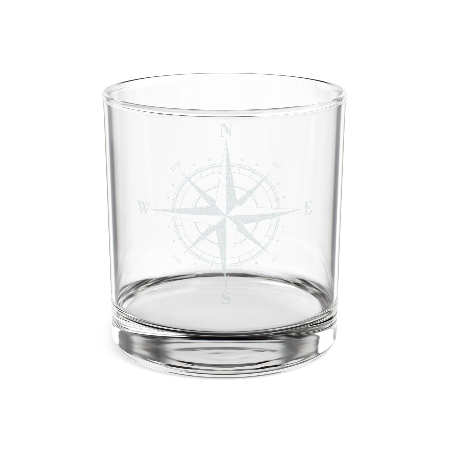 Nautical Etched Whiskey Glass, 10.5oz (Engraved)