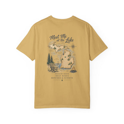 Lake Life Vibes T-Shirt — "Meet Me at the Lake" Graphic Tee