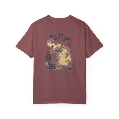 Lake Life Vibes T-Shirt — "Meet Me at the Lake" Graphic Tee