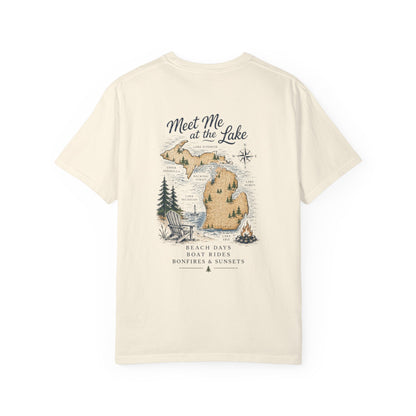 Lake Life Vibes T-Shirt — "Meet Me at the Lake" Graphic Tee