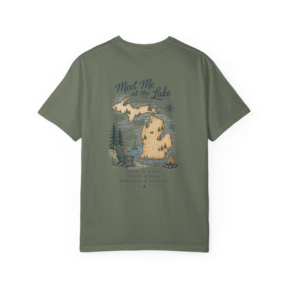 Lake Life Vibes T-Shirt — "Meet Me at the Lake" Graphic Tee