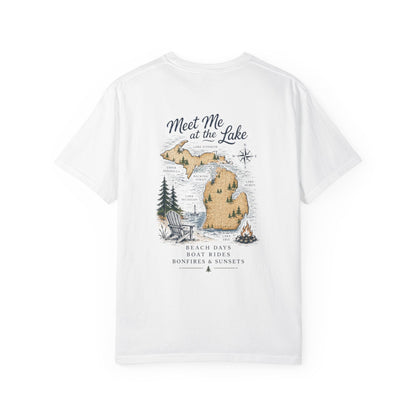 Lake Life Vibes T-Shirt — "Meet Me at the Lake" Graphic Tee