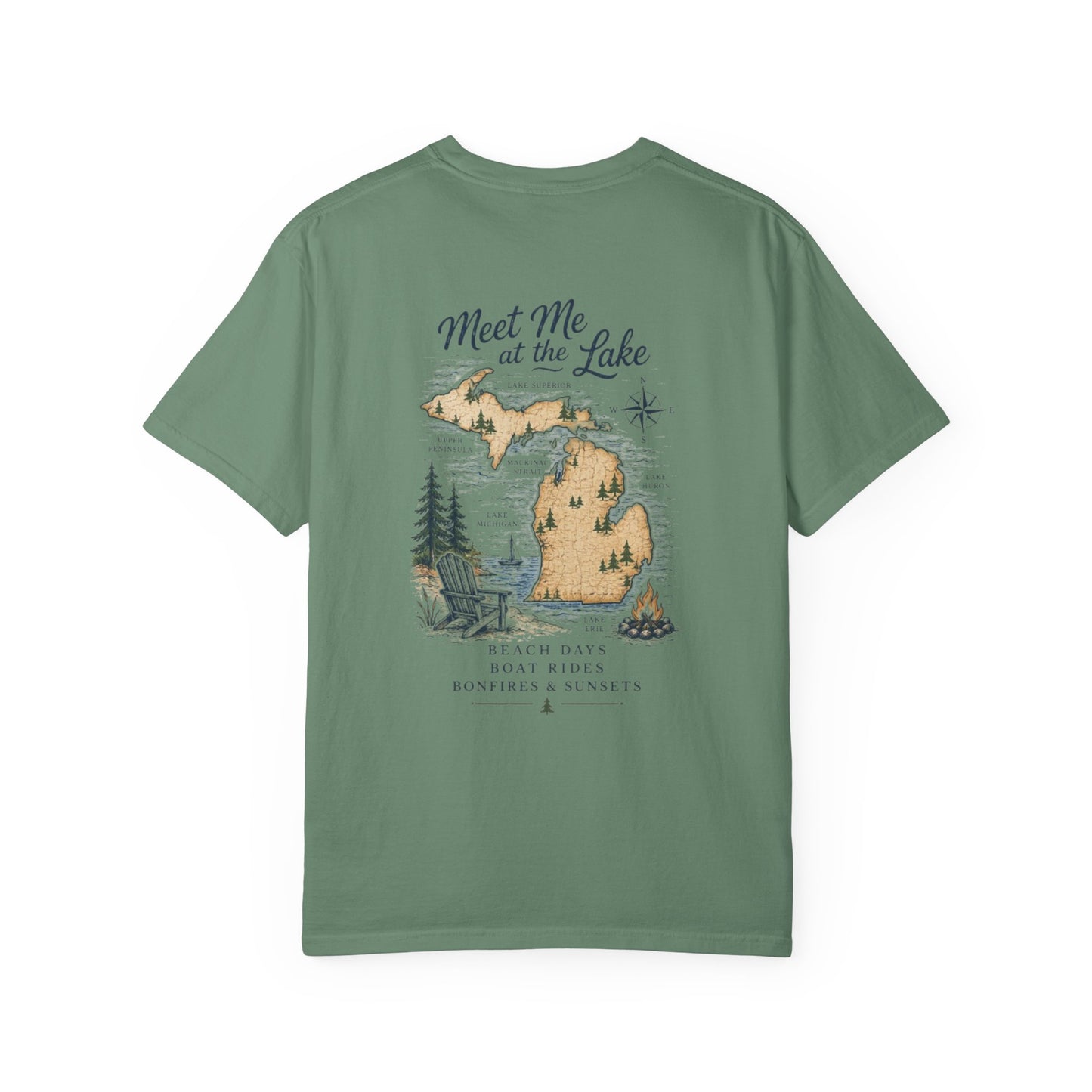 Lake Life Vibes T-Shirt — "Meet Me at the Lake" Graphic Tee