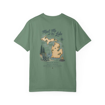 Lake Life Vibes T-Shirt — "Meet Me at the Lake" Graphic Tee