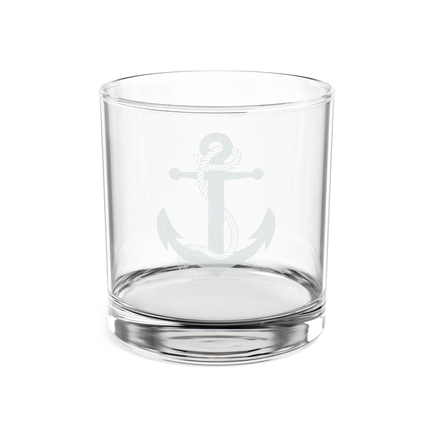 Nautical Etched Whiskey Glass, 10.5oz (Engraved)