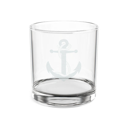 Nautical Etched Whiskey Glass, 10.5oz (Engraved)