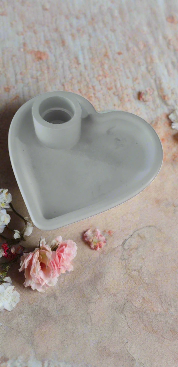 Heart Shaped Taper Candle Holders