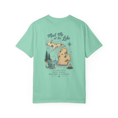 Lake Life Vibes T-Shirt — "Meet Me at the Lake" Graphic Tee