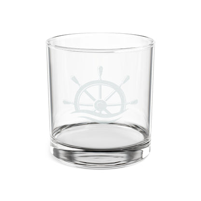 Nautical Etched Whiskey Glass, 10.5oz (Engraved)