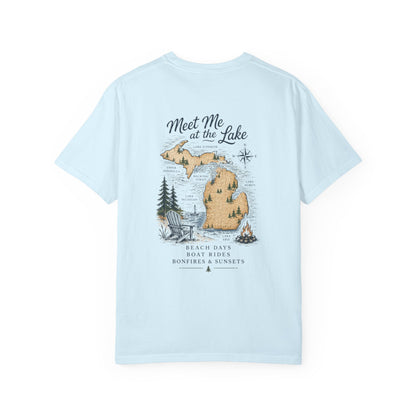 Lake Life Vibes T-Shirt — "Meet Me at the Lake" Graphic Tee