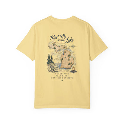 Lake Life Vibes T-Shirt — "Meet Me at the Lake" Graphic Tee