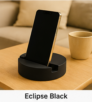 Boho Cement Phone Holder Stand – Artisan Desk Decor