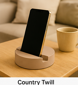 Boho Cement Phone Holder Stand – Artisan Desk Decor