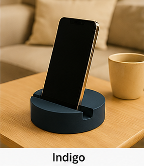 Boho Cement Phone Holder Stand – Artisan Desk Decor